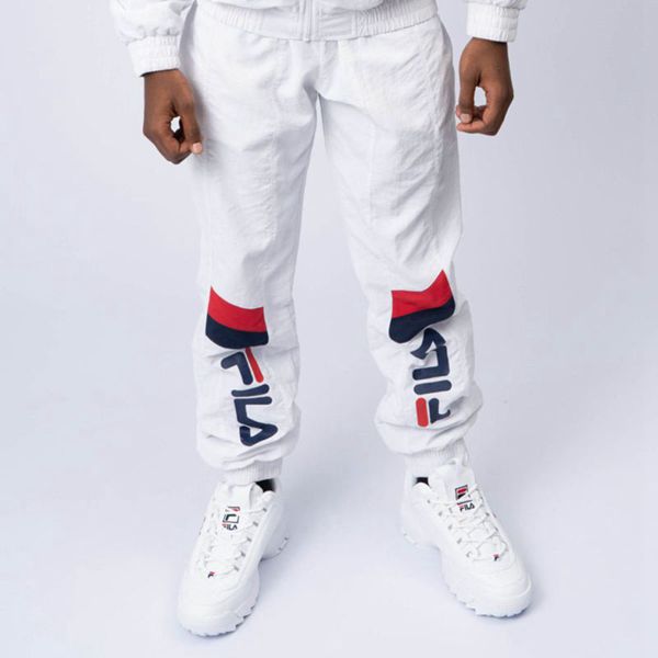 Pantalones Fila Hombre Blancas / Rojas / Azul Marino - Luigi Light Weight Track - España 965713LFC